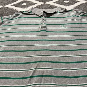 Mens ROCAWEAR polo, green and grey XXL
